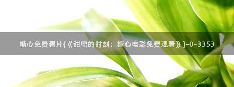 糖心vlog网页入口